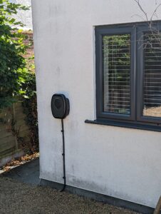 Electric vehicle charging unit installed in Horsham
