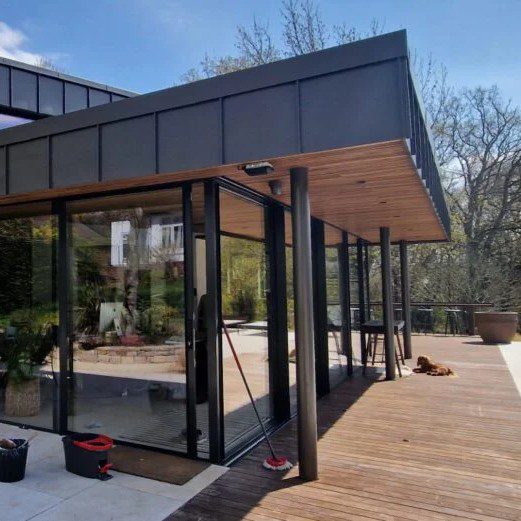 luxury pool house